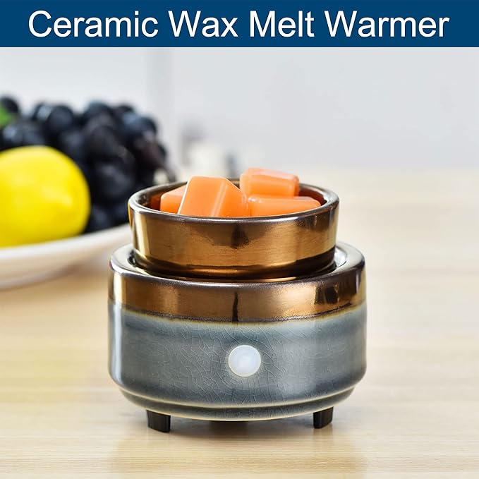 kobodon Ceramic Candle Wax Warmer,Home Fragrance Diffuser, Wax Melter Fragrances Candles Oils, Fragrance Warmer Candles or Wax Melts as Gifts for Mom Grandma Women - Image 3