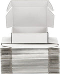 Small Shipping Boxes 9x9x3 Inch (25 Pack) - Sturdy White Corrugated Cardboard Boxes for Small Business, Ecommerce, Mailing & Packaging | Recyclable Gift & Storage Boxes by DUZCLI