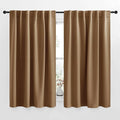 NICETOWN Blackout Curtain Panels for Living Room - (Gold Brown Color) 52x63 Inch, 2 Panels Set, Room Darkening Blackout Drapes for Window by NICETOWN