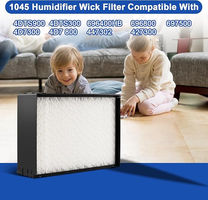 2 Pack 1045 Humidifier Super Wick Filter Compatible with Essick Air AIRCARE H12300, H12300HB, H12400, H12400HB, H12600, H12600, H12001, H12AEUO, H12AUKP Series Humidifiers. (2) - Image 2