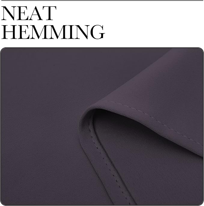 NICETOWN Greyish Purple Curtain Blind for Bedroom, Single Panel, W42 x L72 inches, Thermal Insulated Grommet Blackout Room Darkening Drape/Drapery - Image 6