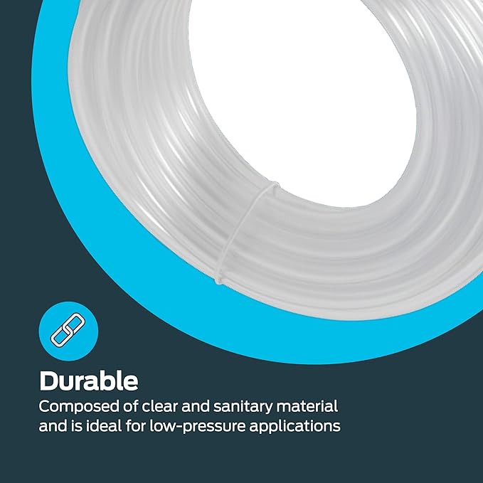 Eastman 3/8 Inch ID (1/2 Inch OD) PVC Clear Vinyl Tubing, 20 Foot Length, 98566 - Image 6