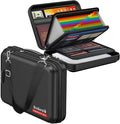 Fireproof Document Box with Lock & Shoulder Strap - Waterproof Hard-Shell File Organizer with Pocket Accordion File Folder, Portable Fireproof Box Safe Storage for Important Documents, Laptop by Rtshuok