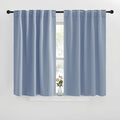 NICETOWN Blackout Window Curtains for Camper - (Vintage Blue Color) 42x40 Inch, 2 Panels Set, Thermal Insulated Room Darkening Blackout Drapes/Draperies with Rod Pocket & Back Tab for Loft by NICETOWN