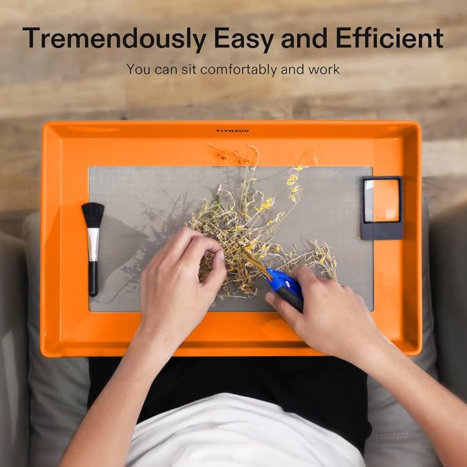 VIVOSUN Heavy Duty 2-in-1 Trimming Tray for Herbals Collecting and 62% RH Two-Way Humidity Control Packs, Size 8 g, 10 Packs, Each for Storing 1 oz, Moisture Balancer with RH Indicator Card for Food - Image 3
