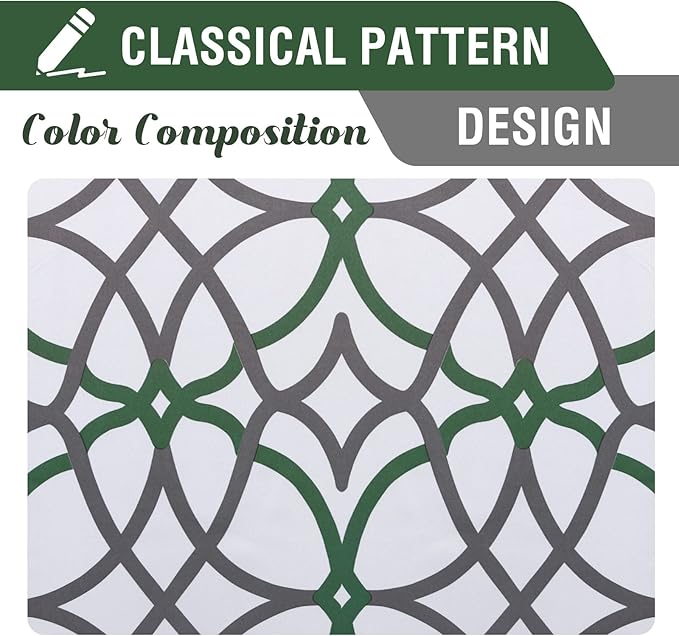 H.VERSAILTEX Blackout Curtains 84 inch Length 2 Panels Set Thermal Curtains & Drapes Window Treatment Noise Reducing Geometric Modern Grommet Living Room Curtains for Bedroom - Ivy and Gray - Image 6