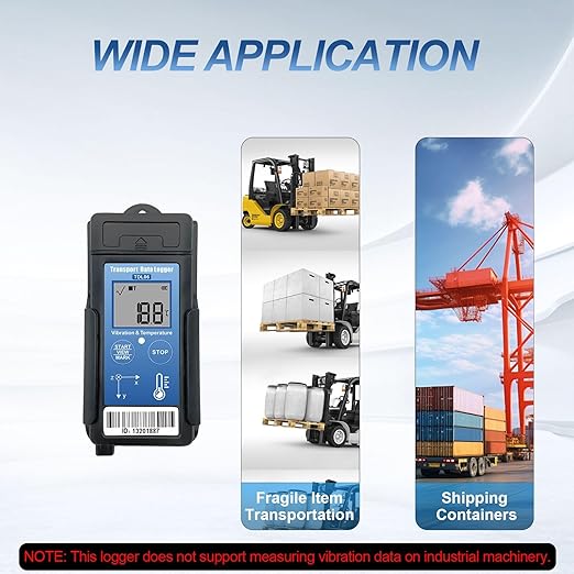 Tzone Vibration Data Logger 3-Axis Shock Datalogger USB with Temperature Recording,Digital Shipping Vibration Meter Recorder Transport Logger for Shock Sensitive Goods Monitor,Auto Report 34560 Points - Image 7