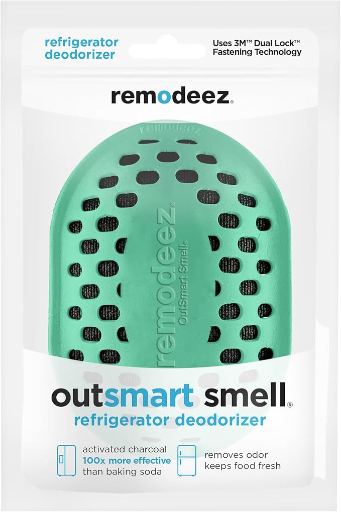 remodeez Refrigerator Deodorizer and Odor Eliminator, Activated Charcoal Bags, Charcoal Air Purifiers, Odor & Moisture Absorber by remodeez