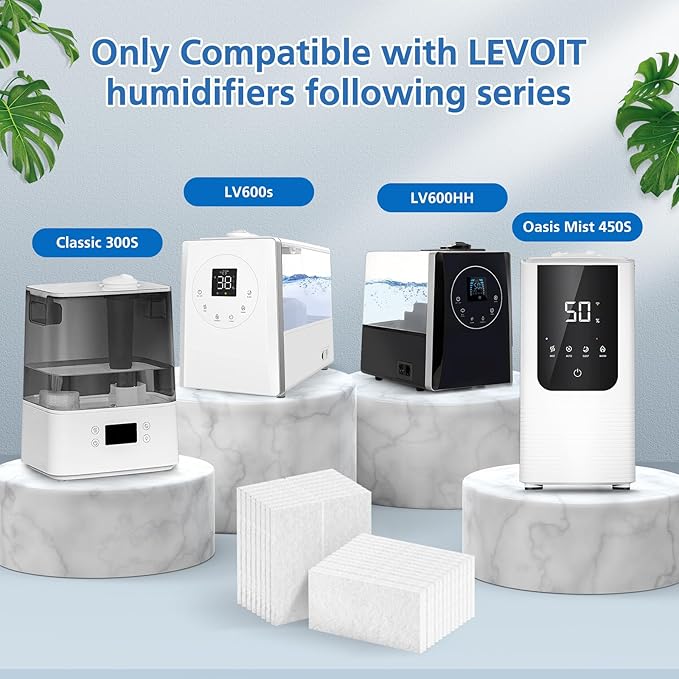 Humidifier Aroma Pads 30 Pack, Aroma Pad Replacement Filter Compatible with LEVOIT LV600S, Classic300S, LV600HH, OasisMist450S Humidifiers, Increase Fragrance Function - Image 2