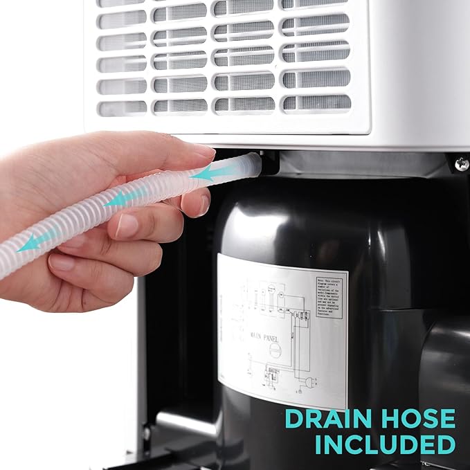 1500 Sq.Ft Dehumidifier, Max 32 Pint Quiet Dehumidifier for Bedroom with HEPA Filter Air Purifiers, Dehumidifiers for Basement with Drain Hose,Home,Bathroom,Auto Defrost,Smart Humidity Control - Image 8