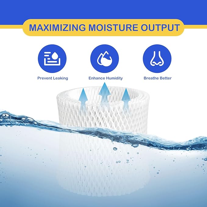 Humidifier Wicking Replacement Filter Compatible with Canopy Bedside and Nursery Humidifier, Wood Pulp & Paper Filter, 5 Pack - Image 3