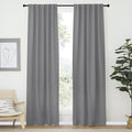 NICETOWN Blackout Curtain Panels Window Draperies - (Silver Grey Color) 42-Inch Wide x84-Inch Long, 2 Pieces, Home Decoration Light & Noise Reducing Window Covering Room Darkening Drapes for Bedroom by NICETOWN