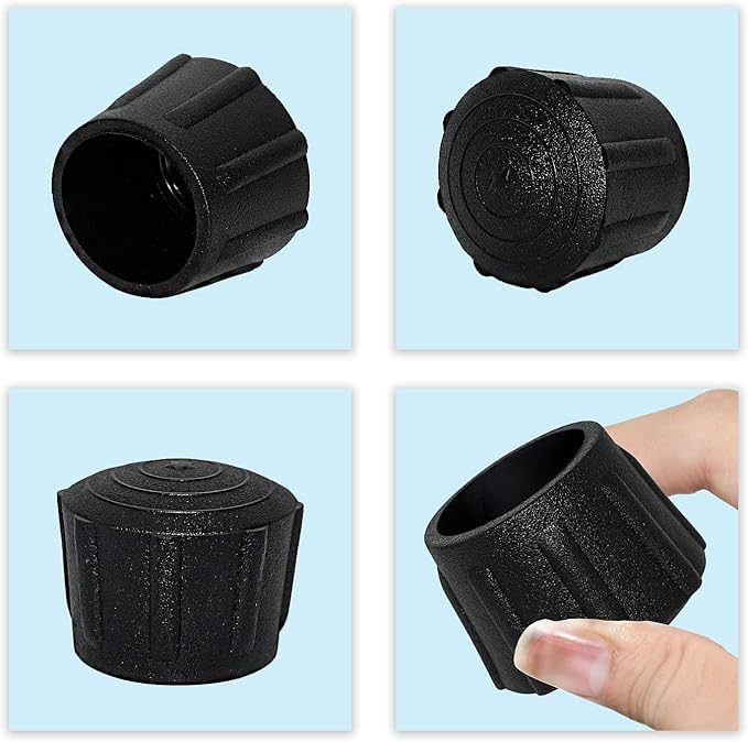 Flyshop 1-3/8", 35 mm Patio Chair Leg Caps Furniture Table Covers Floor Protectors No Smell Frosted Synthetic Rubber Round Legs 8 Pack - Image 5