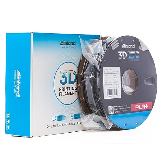 INLAND Micro Center PLA+ 3D Printing Filament 1.75mm - PLA Pro Dimensional Accuracy +/- 0.03 mm - 1kg Cardboard Spool (2.2 lbs) (1 Pack Black, 2.85mm) - Image 8