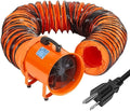 12 in Utility Blower Exhaust Fan with 32.8 ft Duct, 3500 r/min & 3500 CFM Heavy Duty Blower Fan, High Velocity Low Noise Extraction and Ventilation Fan for Ventilating Workshops, Confined Space by GarveeTech