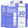Moisture Absorbers 30 Pack, 9.8 Oz Compact Dehumidifier Bags & Packs, Moisture Hanging Bag, Humidity Absorbers, Closet Deodorizer Against Musty Odors, 11.8" x 6.3" by Ksend