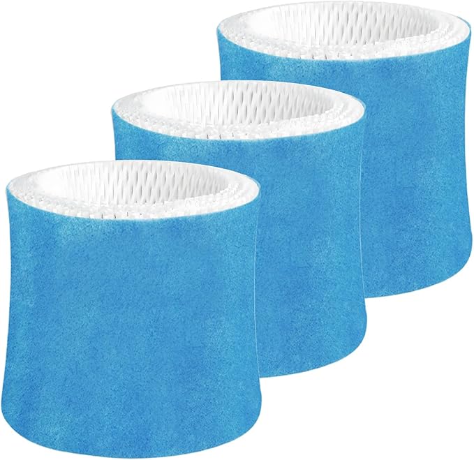 Humidifier Wicking Filter Replacement 2.0 Compatible with Canopy Bedside and Nursery Humidifier 2.0, Wood Pulp & Paper Filter, 3 Pack (Blue) by Roninby