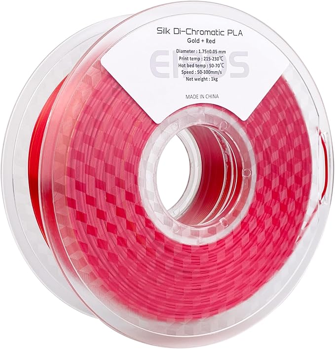 【EIBOS Bundle】 3D Printer Filament Dryer Polyphemus with Fan, Filament Dry Box 2 Rolls with Auto-Rotation + 1KG Silk PLA, Gold Red - Image 3