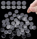 100Pcs Glass Table Top Anti Slip Pads, Clear Rubber Glass Table Top Bumpers Protectors for Tables, Anti Slip Silicone Dots Pads for Glasses Furniture Photo Frames Kitchen Cabinets, 2mm Thickness by Unknown