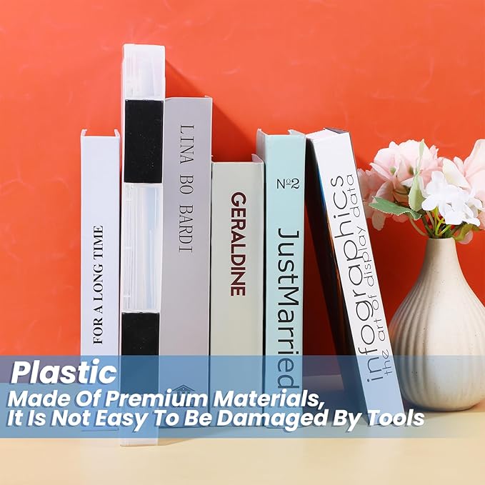 6 Pcs Clear A4 File Box Document Plastic Storage Box Paper Plastic Case Board Game Storage Containers Magazine Protector File Holder with Buckle (Black,12.4 x 9.84 x 1.18 Inches) - Image 7