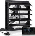 VEVOR 20 inch Exhaust Fan, Wall Mounted Attic Fan with Variable Speed, Temperature & Humidity Controller, 2900 CFM, Automatic Shutter by VEVOR