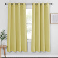 NICETOWN Blackout Curtain Drape 72 inch Long - Grommet Noise Reducing Thermal Insulated Modern Window Treatments for Bedroom Living Room (1 Panel, 52 x 72 Inch, Paler Yellow) by NICETOWN