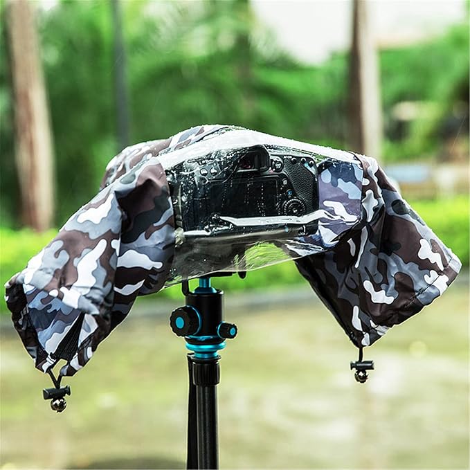 Camera Rain Cover Sleeve Gear Camo for Canon EOS R5 Mark II R10 R7 R6 R Rp Rebel T7 T8i T7i 90D 80D 4000D SL3 SX70 Nikon Z7II Z6II Z5 D780 D850 D7500 D5600 D3500 Coolpix P1100 P1000 P950 - Image 6