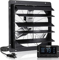 VEVOR 24 inch Exhaust Fan, Wall Mounted Attic Fan with Variable Speed, Temperature & Humidity Controller, 4800 CFM, Automatic Shutter by VEVOR