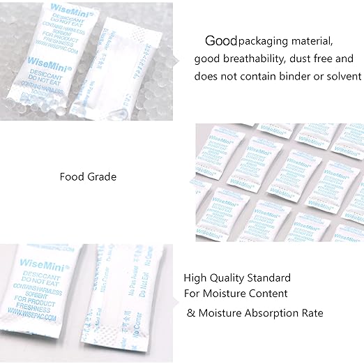 Silica Gel Packets, 0.5 Gram 1400 Silica Packets, Food Grade Dessicant, Dessicant Packs, Silica Gel for Food, Moisture Packets for Food Storage - Image 7