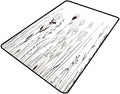 Wild Flowers on The Field Area Rug: Printing Patterns Non-Slip - Fade, Flame, Stain Resistant, Quick Dry, Waterproof Floor Carpet for Living Room/Bedroom, 78 x 120 Inch by Snarena