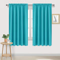 DWCN Blackout Curtains for Bedroom – Rod Pocket Thermal Insulated Noise Reducing Noise Reducing Drapes for Living Room, W 60 x L 63 Inch, 2 Panels, Turquoise by DWCN