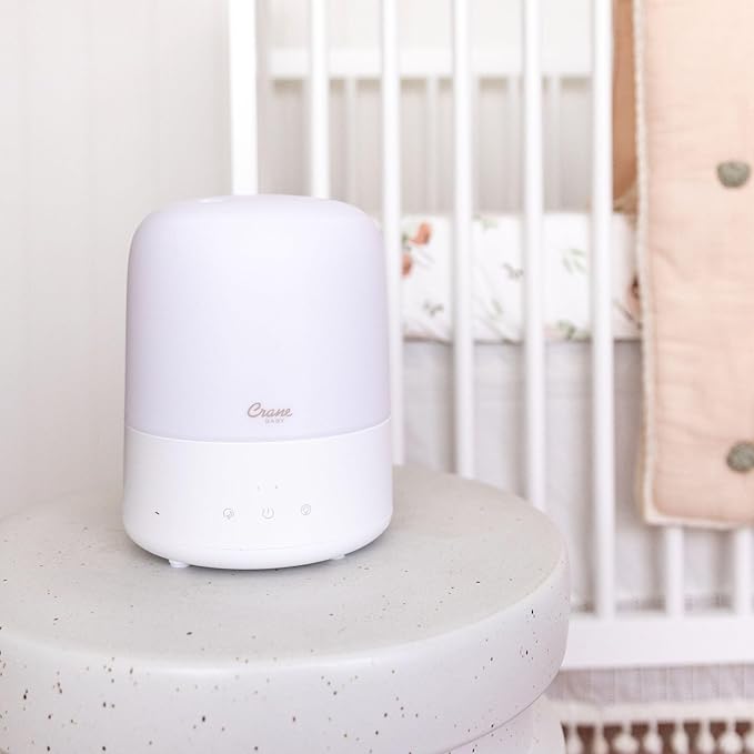 Crane Baby 3-In-1 Baby Humidifier Aroma Diffuser with Adjustable Nightlight, Auto-Shutoff, Humidifier for Baby Nursery, Baby Diffuser for Nursery - Image 6
