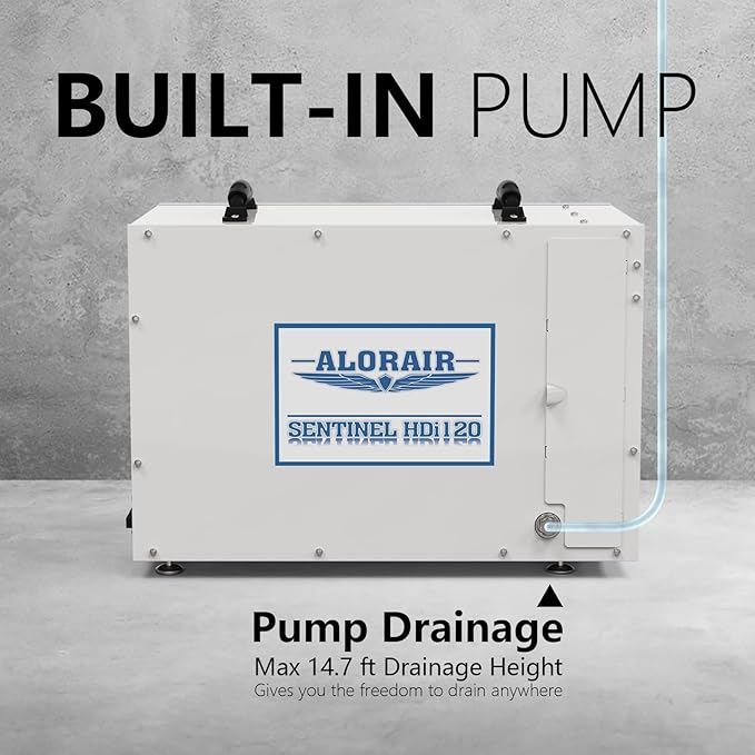 ALORAIR Sentinel HDi120 Commercial Dehumidifier with Pump, 235 Pints Whole Homes Dehumidifier for Crawl Spaces, Basements, up to 3,300 sq. ft. cETL - Image 4