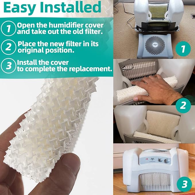 MD1-0034 Humidifier Replacement Wick Filters for Vornado Evap2, Evap40, EV100, EV200, EVDC300, EVDC500, EVDC505 Evaporative Humidifier, Tornado Humidifier Filter- 4 Pack - Image 5