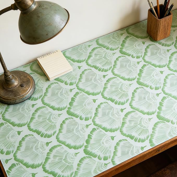 Drawer and Shelf Liner - Green Banana Leaf Pattern,Non Adhesive Non Slip Waterproof Easy-Clean Liner for Kitchen Cabinet, Refrigerator, Bathroom, Pantry Storage Drawers, 17 in x 30 Ft. - Image 9
