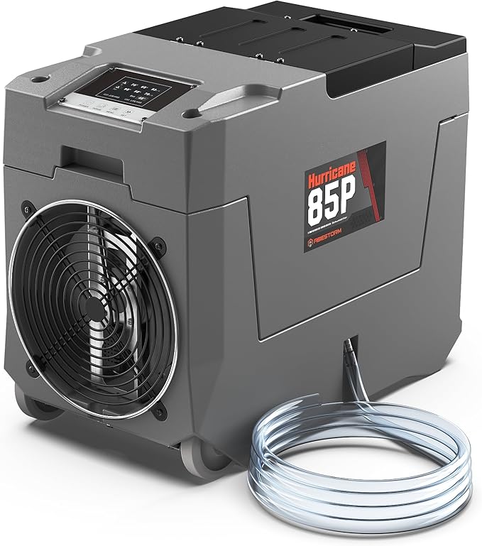 Abestorm 180 PPD Commercial Dehumidifier with Pump, Industrial Dehumidifiers to 2300 Sq.ft for Crawl Space, Water Damage Restoration, Basement, and Garage, with Auto Defrosting, Memory Starting by AbestormSolutionsINC
