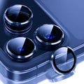 2 Pack Camera Lens Protector for iPhone 17 Pro Max/17 Pro 2025,9H Tempered Glass Scratch Resistant Metal Ring Camera Cover,Case Friendly Camera Screen Protector Accessories,Blue by AFENGBOX