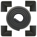 M2cbridge L Shape Extra Thick Furniture Table Edge Protectors Foam 6.5 Ft (Black with 4 Corners) by M2cbridge