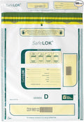 ControlTek SafeLok 12" x 16", Clear, 100 Bags, Tamper-Evident Deposit Bags, Cash Currency Handling & Valuables, Moisture, Heat, Cold Detection, Tear-off Receipt + Large Barcodes 585093 by ControlTek