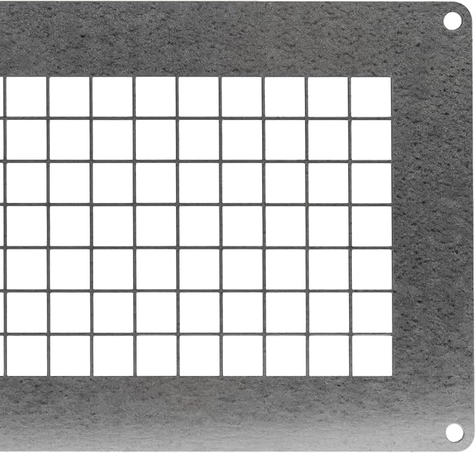 Repa Market 10" x 5" Inch Galvanized Steel Rectangular Crawl Space Vent Grid - Inlet Outlet Ventilation Guard - Universal Metal Air Supply Exhaust Protection Mesh - Durable Duct Grille - Image 9