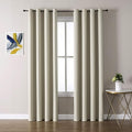 ChrisDowa Grommet Room Darkening Curtains for Bedroom and Living Room - 2 Panels Set Thermal Insulated Blackout Curtains (Beige, 52W x 72L) by ChrisDowa