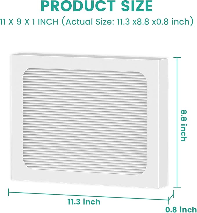 9 x 11 x 1 MERV 13 Replacement Dehumidifier Filter Compatible with Santa Fe Compact70, Ultra70, Element, Compact2, UA 65H dehumidifier Models, Upgraded, 4 Pack - Image 3
