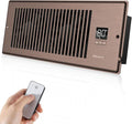 Quiet Register Booster Fan Fits 4" x 12" Register Holes, 10-Speed Smart Heating Cooling AC Vent Fan with Remote Control and Thermostat Control - Bronze by BIOWIND