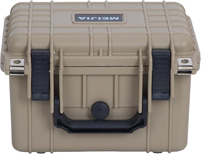 MEIJIA Portable All Weather IP67 Waterproof Camera Case,hard case with Customizable Fit Foam,Fit Use of Drones,Camera,Equipments,10.62 x9.68x6.87inches(Desert Tan) - Image 8