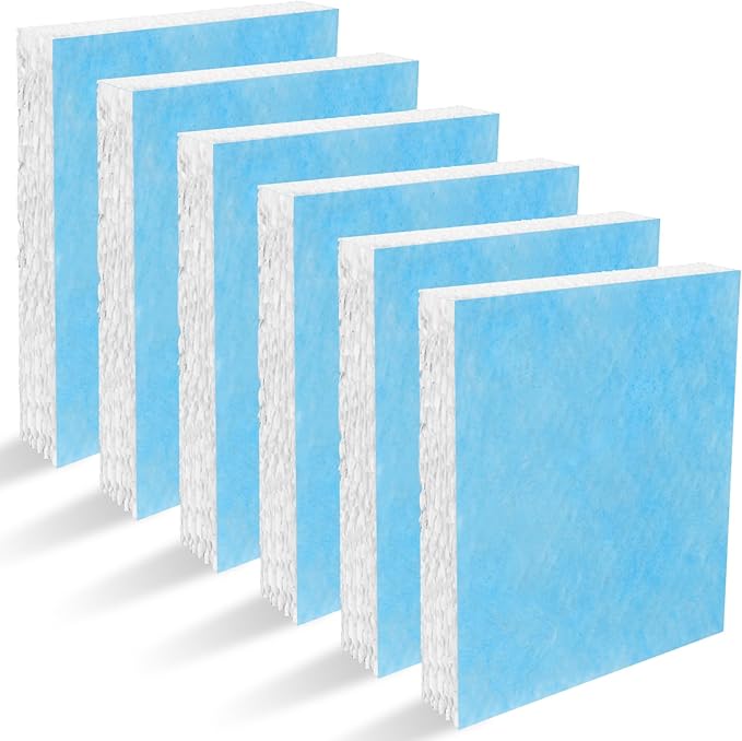 Lemige 6 Pack HFT600 Humidifier Filters T Compatible with Honeywell Humidifier HEV615 and HEV620, Compare to Part HFT600T HFT600PDQ, Upgraded HFT600PF1 Replacement Wicking Filter T by Lemige