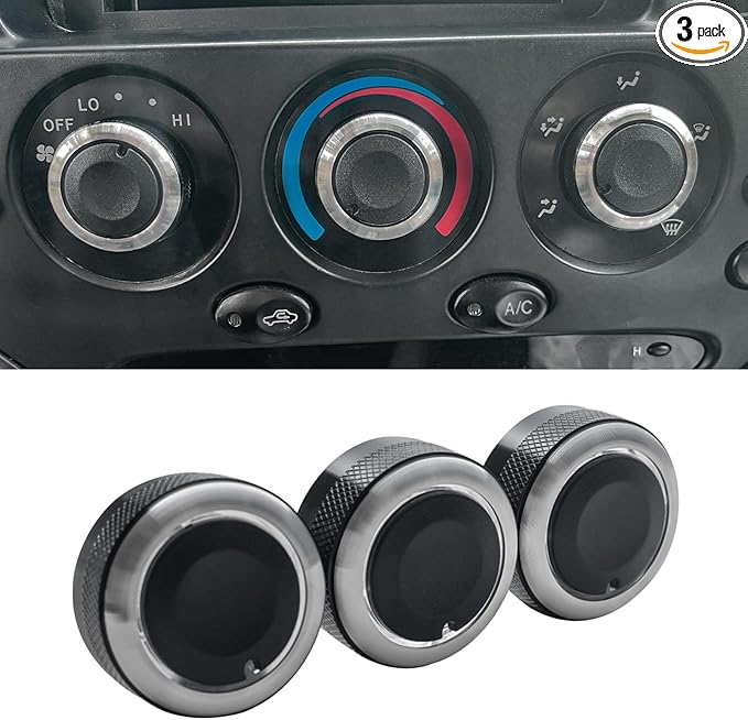 JDMCAR Upgrade Control Switch Knob Compatible with Toyota Tundra Accessories 2000 2001 2002 2003 2004 2005 2006, Replaces 55905-0C010 559050C010 Air Conditioning Climate Control Knob Button by JDMCAR