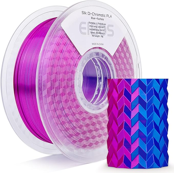 【EIBOS Bundle】 3D Printer Filament Dryer Polyphemus with Fan, Filament Dry Box 2 Rolls with Auto-Rotation + 1KG Silk PLA, Blue Fuchsia - Image 3