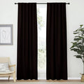 NICETOWN Living Room Darkening Curtains - (Toffee Brown Color) W42 x L70, Set of 2, Home Decor Room Darkening Thermal Insulated Drapery Panels for Office/School/Hospital Window by NICETOWN