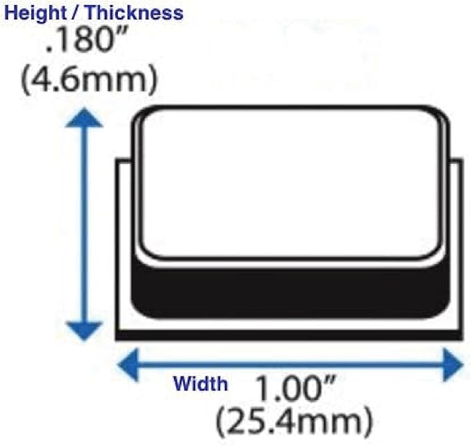Clear Rubber Bumpers Large - Rubber Feet for Cutting Boards - Glass Table Top Bumpers, Picture Frame Spacers, Self Adhesive Furniture Pads - 1 Inch Square Self Stick Pads - 40 PCs - Image 6