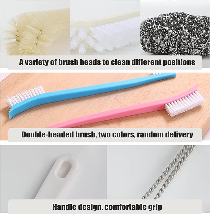 Portable Blender Cleaning Brush Set of 4 - With Hanging Hole - Long Handle - For Water Bottles & Blenders - Image 6